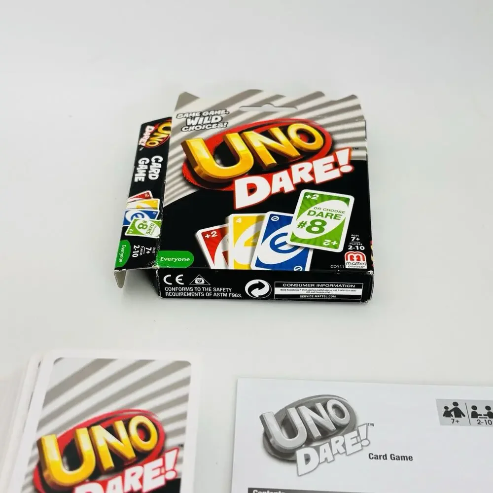 Mattel Games UNO Dare Card Game for Family Night New Open Box